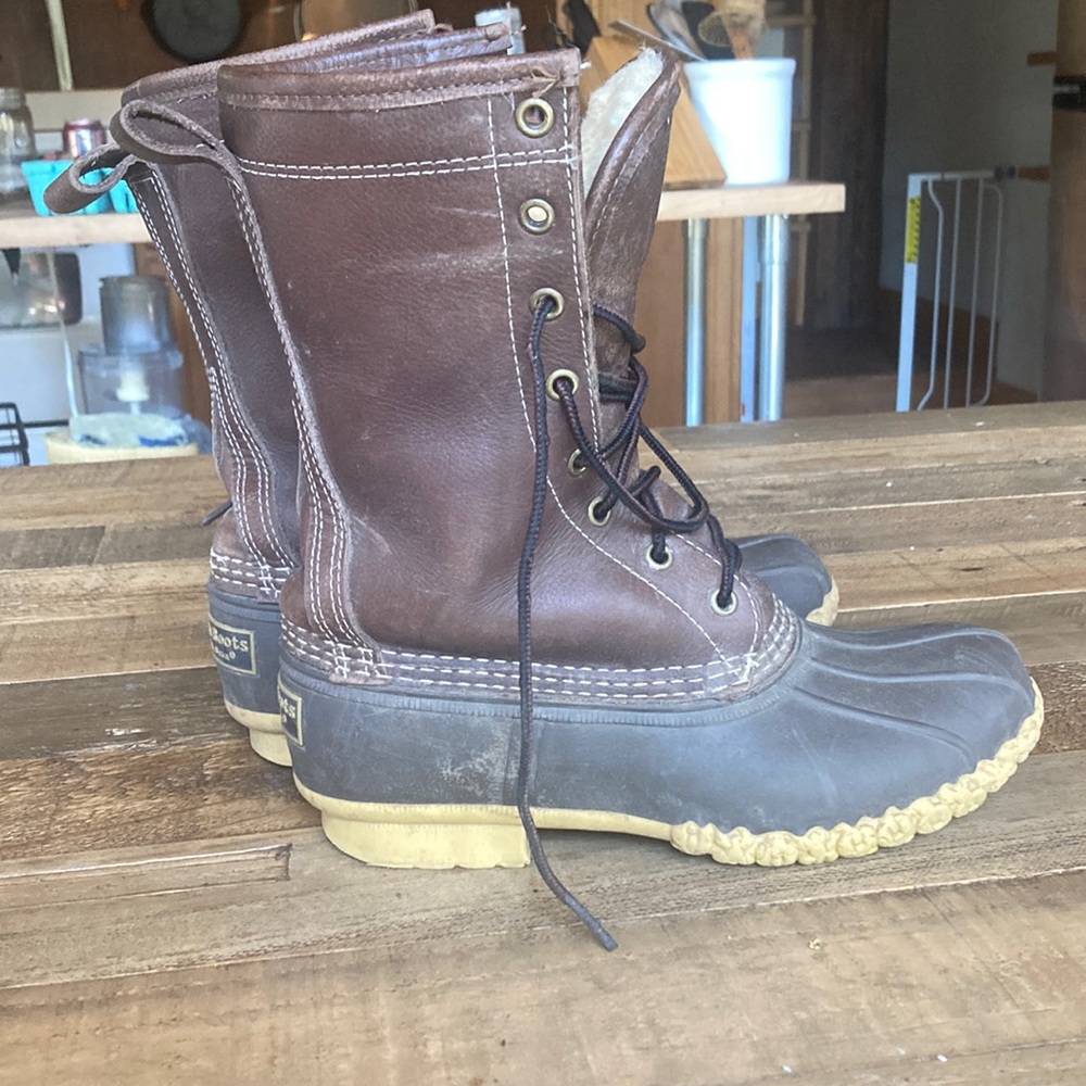 LL Bean shearling lined Boots